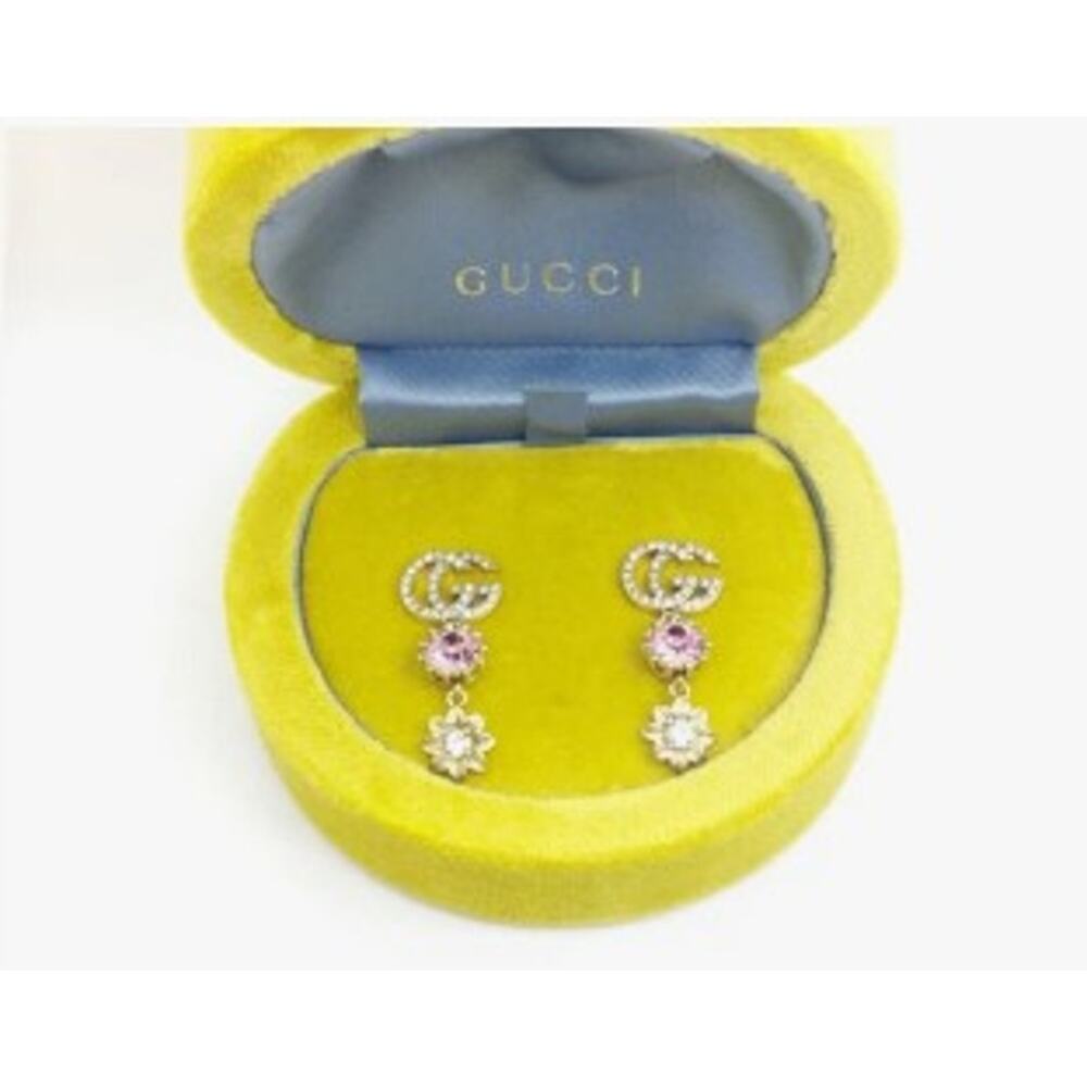 Gucci Drop Earrings with Rhinestones - Picture 5 of 5